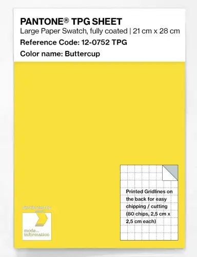 PANTONE® TPG SHEET 12-0752 TPG Buttercup