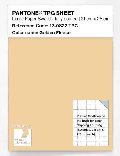 PANTONE® TPG SHEET 12-0822 TPG Golden Fleece