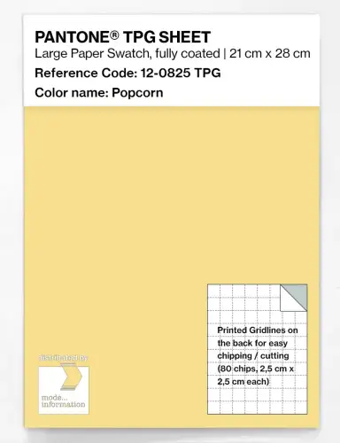 PANTONE® TPG SHEET 12-0825 TPG Popcorn