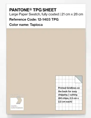 PANTONE® TPG SHEET 12-1403 TPG Tapioca