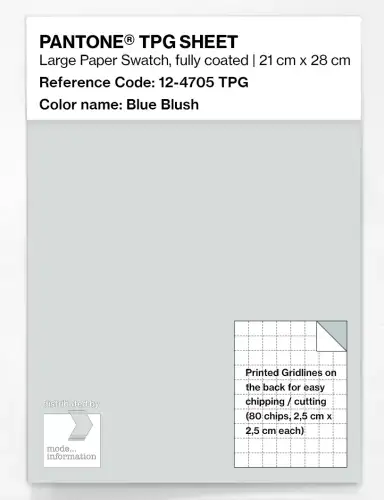 PANTONE® TPG SHEET 12-4705 TPG Blue Blush