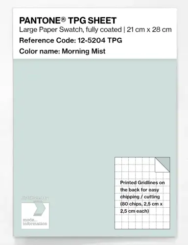 PANTONE® TPG SHEET 12-5204 TPG Morning Mist