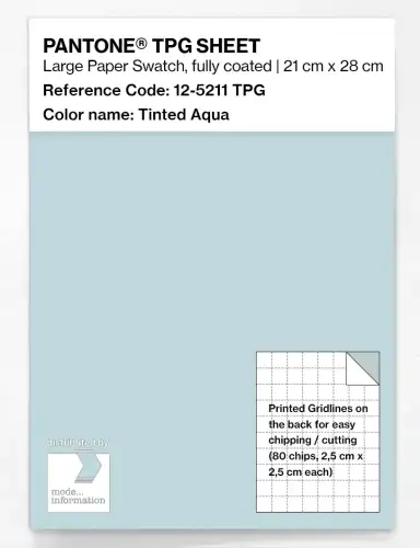 PANTONE® TPG SHEET 12-5211 TPG Tinted Aqua