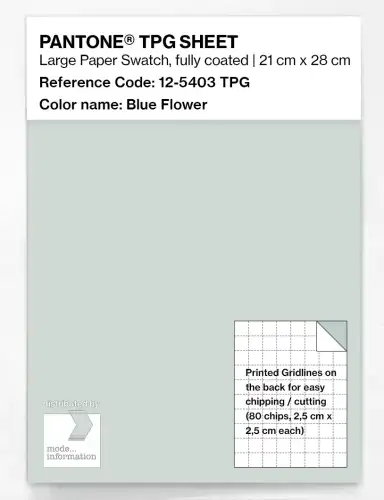 PANTONE® TPG SHEET 12-5403 TPG Blue Flower