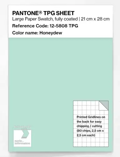 PANTONE® TPG SHEET 12-5808 TPG Honeydew
