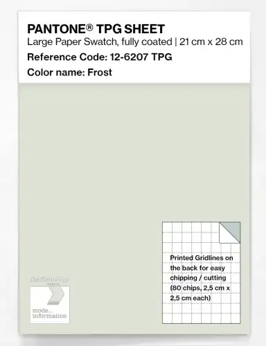 PANTONE® TPG SHEET 12-6207 TPG Frost