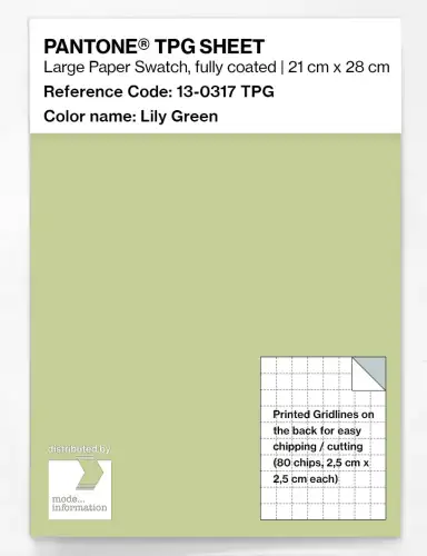 PANTONE® TPG SHEET 13-0317 TPG Lily Green
