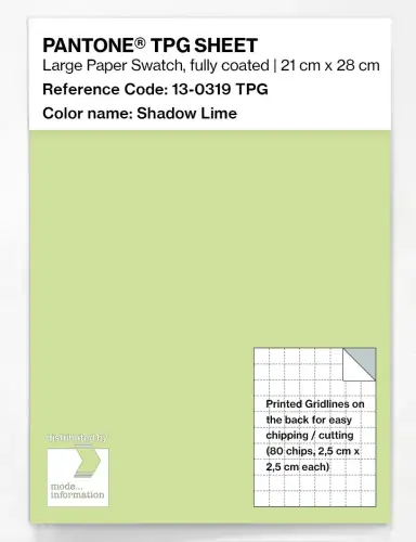 PANTONE® TPG SHEET 13-0319 TPG Shadow Lime