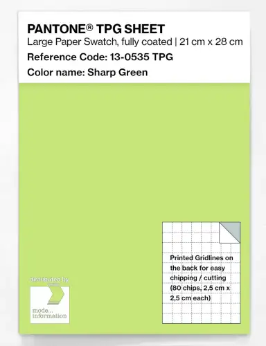 PANTONE® TPG SHEET 13-0535 TPG Sharp Green