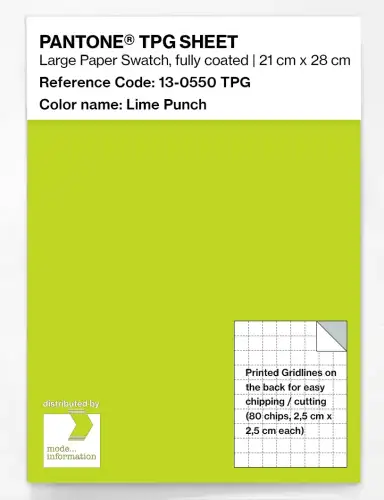 PANTONE® TPG SHEET 13-0550 TPG Lime Punch