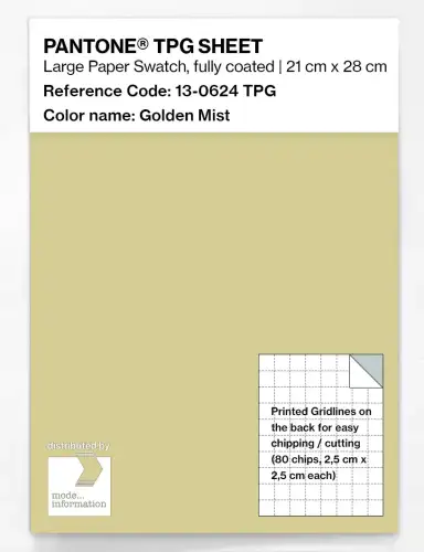PANTONE® TPG SHEET 13-0624 TPG Golden Mist