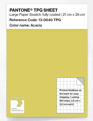 PANTONE® TPG SHEET 13-0640 TPG Acacia