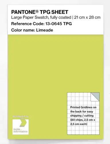 PANTONE® TPG SHEET 13-0645 TPG Limeade