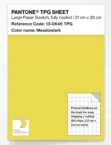PANTONE® TPG SHEET 13-0646 TPG Meadowlark