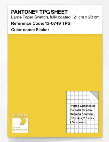 PANTONE® TPG SHEET 13-0749 TPG Slicker
