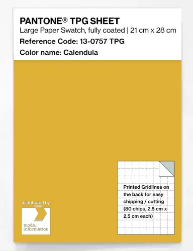 PANTONE® TPG SHEET 13-0757 TPG Calendula