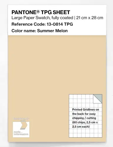 PANTONE® TPG SHEET 13-0814 TPG Summer Melon