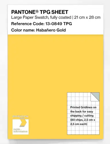PANTONE® TPG SHEET 13-0849 TPG Habañero Gold
