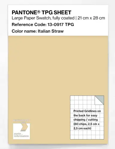 PANTONE® TPG SHEET 13-0917 TPG Italian Straw