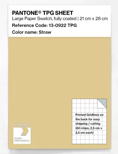 PANTONE® TPG SHEET 13-0922 TPG Straw