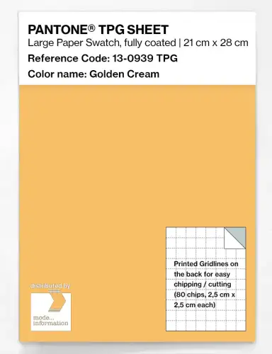 PANTONE® TPG SHEET 13-0939 TPG Golden Cream
