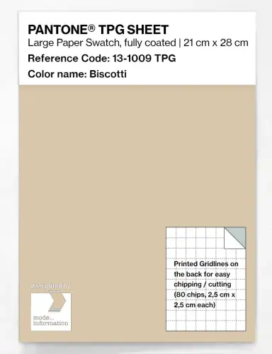 PANTONE® TPG SHEET 13-1009 TPG Biscotti