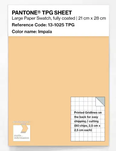 PANTONE® TPG SHEET 13-1025 TPG Impala