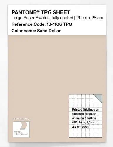 PANTONE® TPG SHEET 13-1106 TPG Sand Dollar