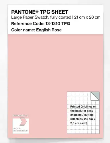 PANTONE® TPG SHEET 13-1310 TPG English Rose