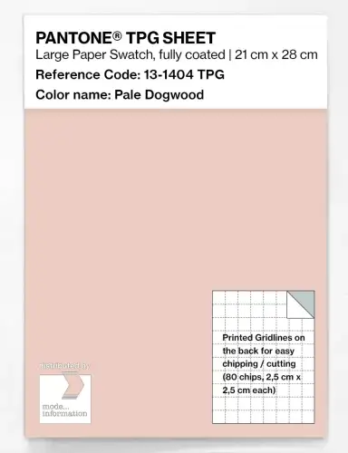 PANTONE® TPG SHEET 13-1404 TPG Pale Dogwood