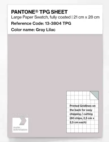 PANTONE® TPG SHEET 13-3804 TPG Gray Lilac