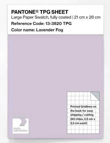 PANTONE® TPG SHEET 13-3820 TPG Lavender Fog