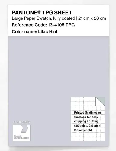 PANTONE® TPG SHEET 13-4105 TPG Lilac Hint