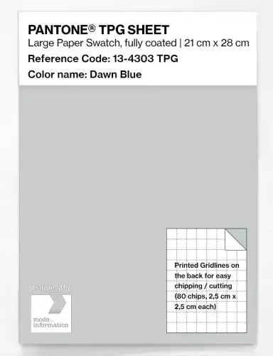 PANTONE® TPG SHEET 13-4303 TPG Dawn Blue