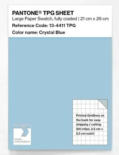 PANTONE® TPG SHEET 13-4411 TPG Crystal Blue