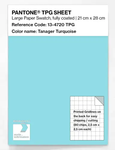 PANTONE® TPG SHEET 13-4720 TPG Tanager Turquoise