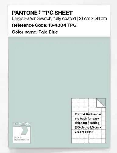 PANTONE® TPG SHEET 13-4804 TPG Pale Blue