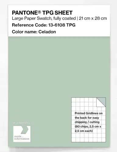 PANTONE® TPG SHEET 13-6108 TPG Celadon