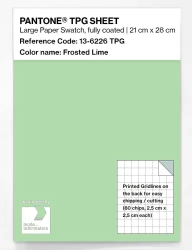 Artikelbild des Artikels “PANTONE® TPG SHEET 13-6226 TPG Frosted Lime “