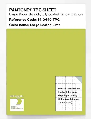 PANTONE® TPG SHEET 14-0440 TPG Large Leafed Lime