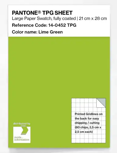 PANTONE® TPG SHEET 14-0452 TPG Lime Green