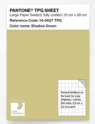 PANTONE® TPG SHEET 14-0627 TPG Shadow Green