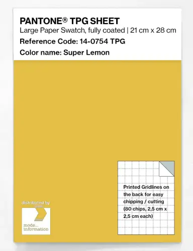 PANTONE® TPG SHEET 14-0754 TPG Super Lemon