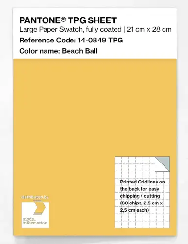 PANTONE® TPG SHEET 14-0849 TPG Beach Ball