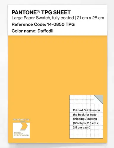 PANTONE® TPG SHEET 14-0850 TPG Daffodil