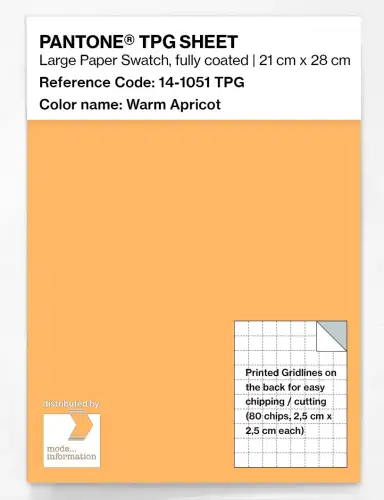 PANTONE® TPG SHEET 14-1051 TPG Warm Apricot