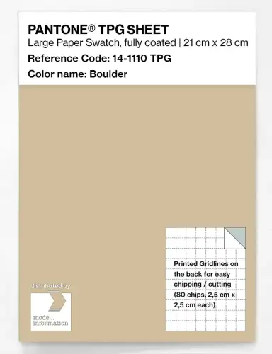 PANTONE® TPG SHEET 14-1110 TPG Boulder