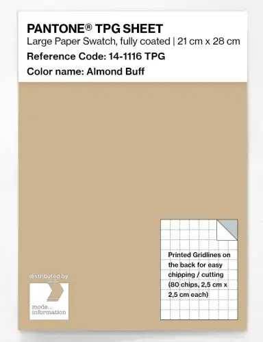 PANTONE® TPG SHEET 14-1116 TPG Almond Buff