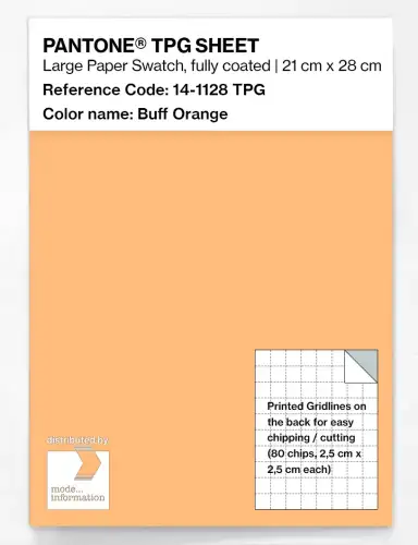 PANTONE® TPG SHEET 14-1128 TPG Buff Orange