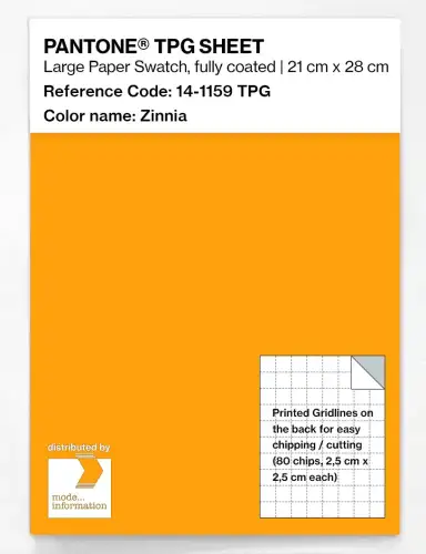 PANTONE® TPG SHEET 14-1159 TPG Zinnia
